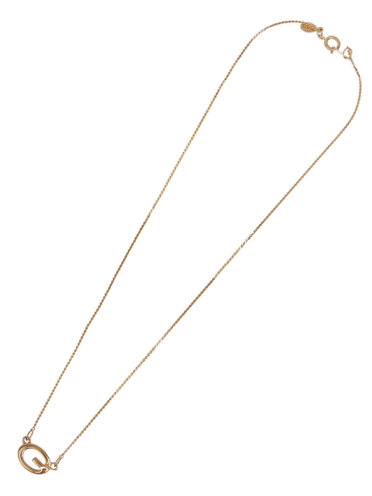 ロゴプレートネックレス ゴールド