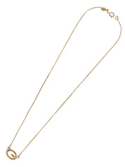 ロゴプレートネックレス ゴールド