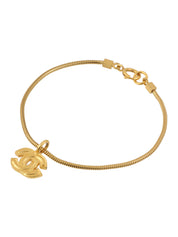 2001 CC mark plate bracelet gold