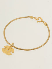 2001 CC mark plate bracelet gold