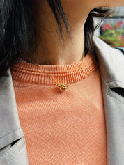 Gロゴプレートネックレス ゴールド