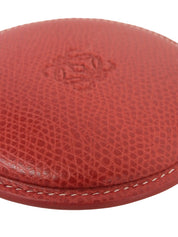 红色圆形字母重排浮雕硬币盒