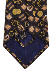 Multi-motif pattern tie in black