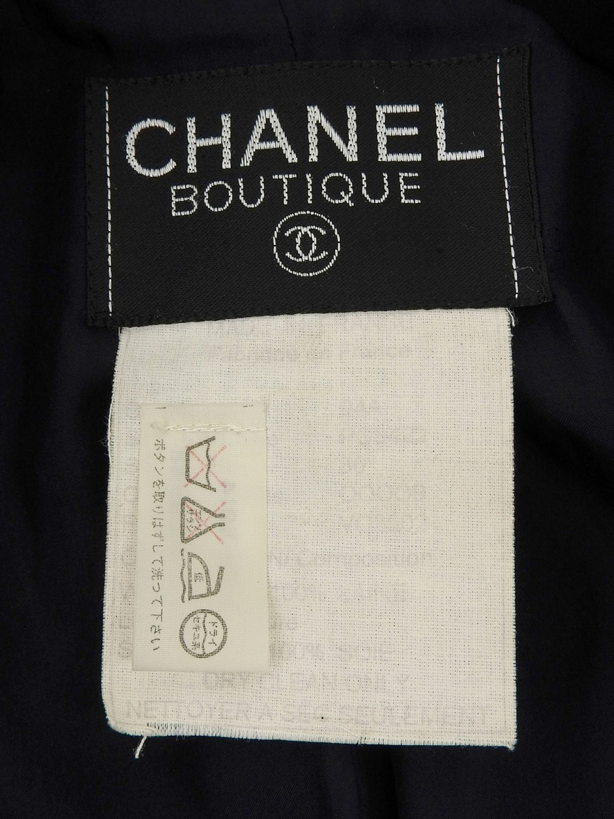 ウールCCマークボタンジャケット ネイビー