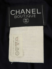 ウールCCマークボタンジャケット ネイビー