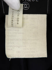 ウールCCマークボタンジャケット ネイビー