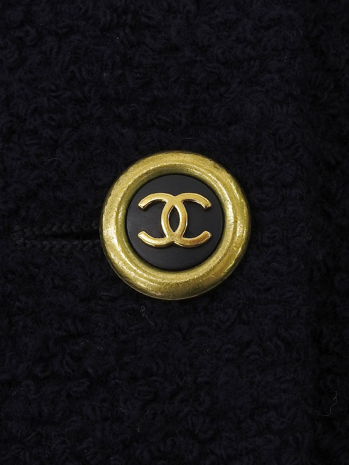 ウールCCマークボタンジャケット ネイビー