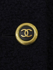 ウールCCマークボタンジャケット ネイビー