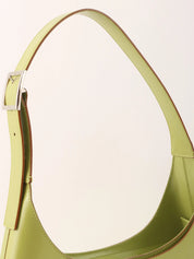 Gancini Plate One-Shoulder Bag Light Green