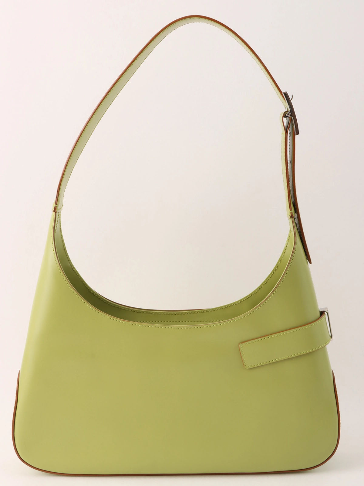 Gancini Plate One-Shoulder Bag Light Green