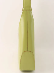 Gancini Plate One-Shoulder Bag Light Green