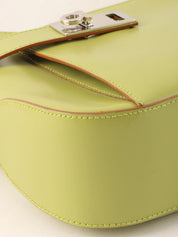 Gancini Plate One-Shoulder Bag Light Green