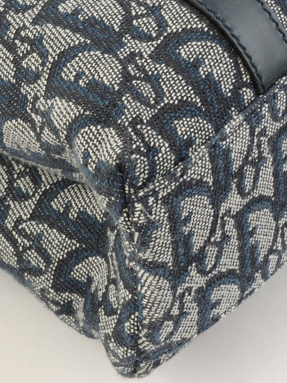 トロッターパターンハンドバッグ ネイビー