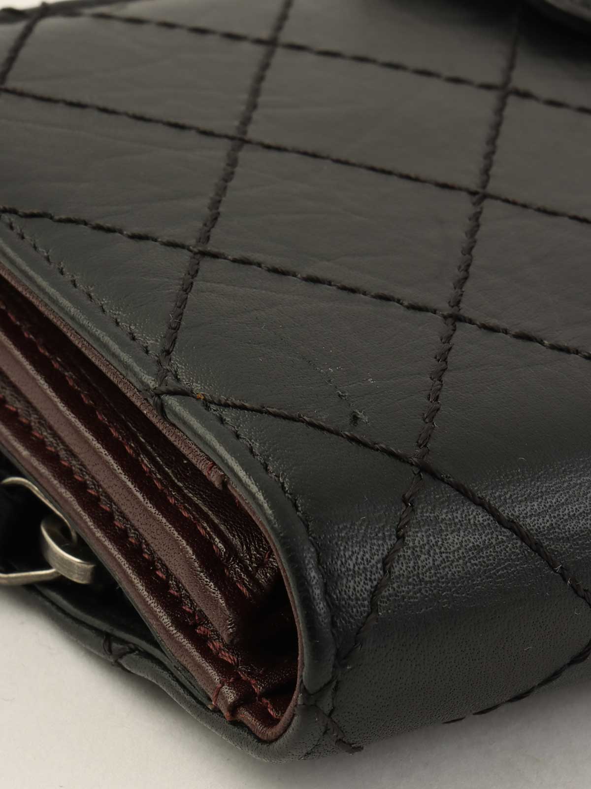 2012 Matelasse Stitch 2.55 Long Wallet in Black