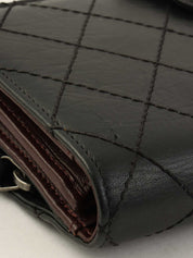 2012 Matelasse Stitch 2.55 Long Wallet in Black