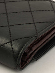 2012 Matelasse Stitch 2.55 Long Wallet in Black