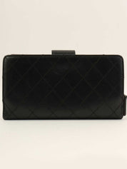 2012 Matelasse Stitch 2.55 Long Wallet in Black