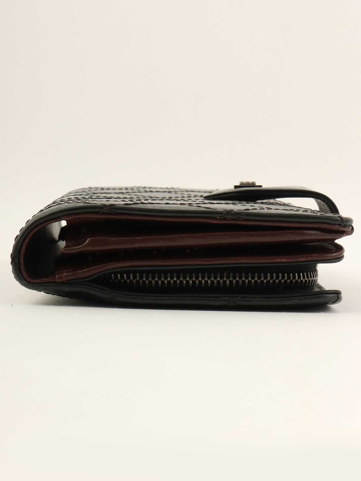 2012 Matelasse Stitch 2.55 Long Wallet in Black