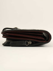 2012 Matelasse Stitch 2.55 Long Wallet in Black