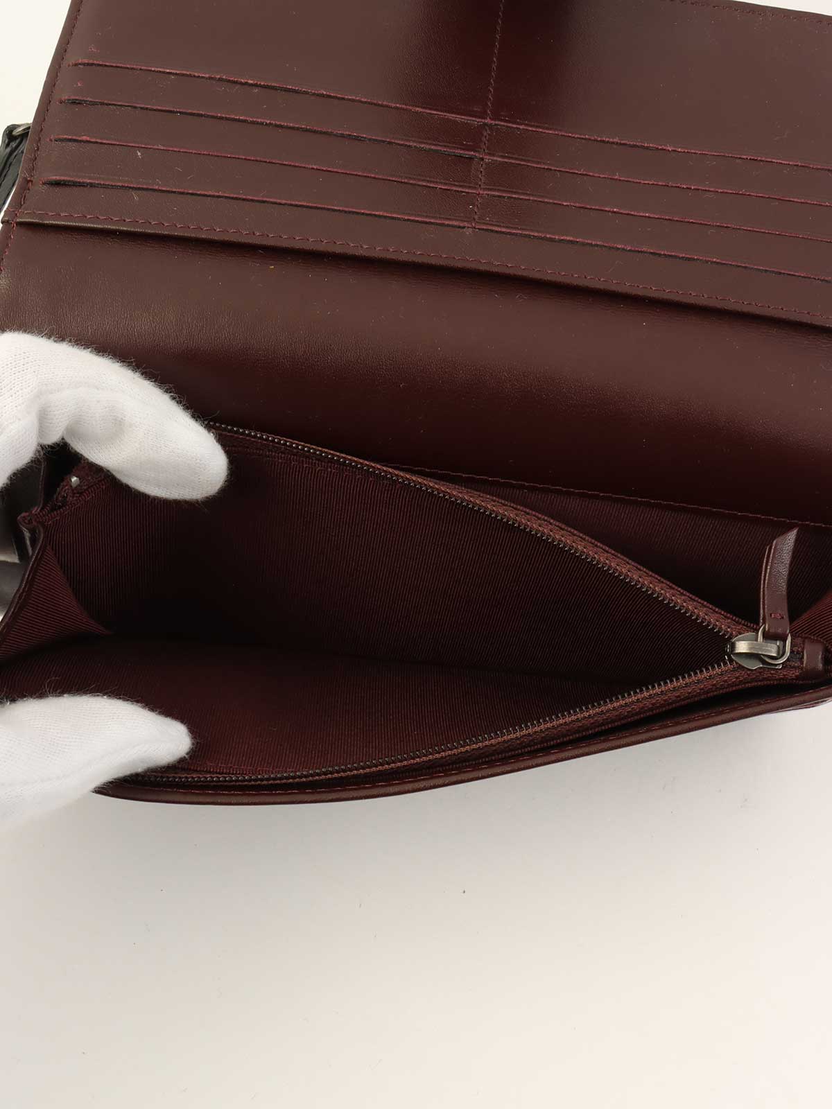 2012 Matelasse Stitch 2.55 Long Wallet in Black