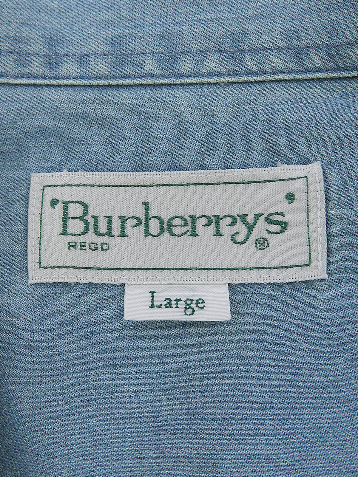 ロゴ刺繍半袖シャツ ブルー