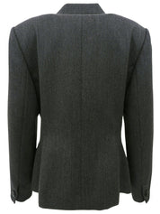 Logo Button Jacket Gray