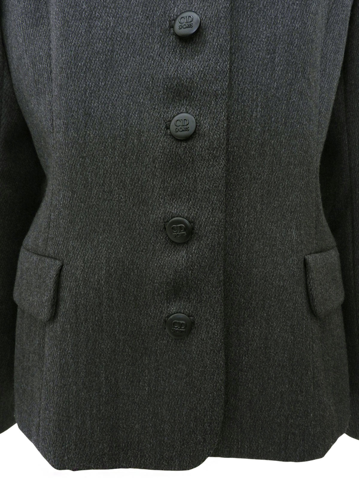 Logo Button Jacket Gray