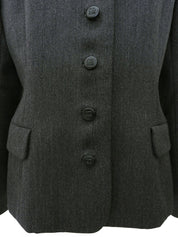 Logo Button Jacket Gray