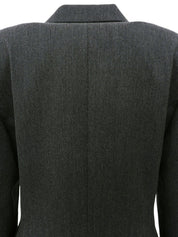 Logo Button Jacket Gray