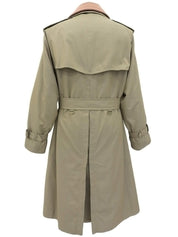 ノバチェックライニングトレンチコート カーキ