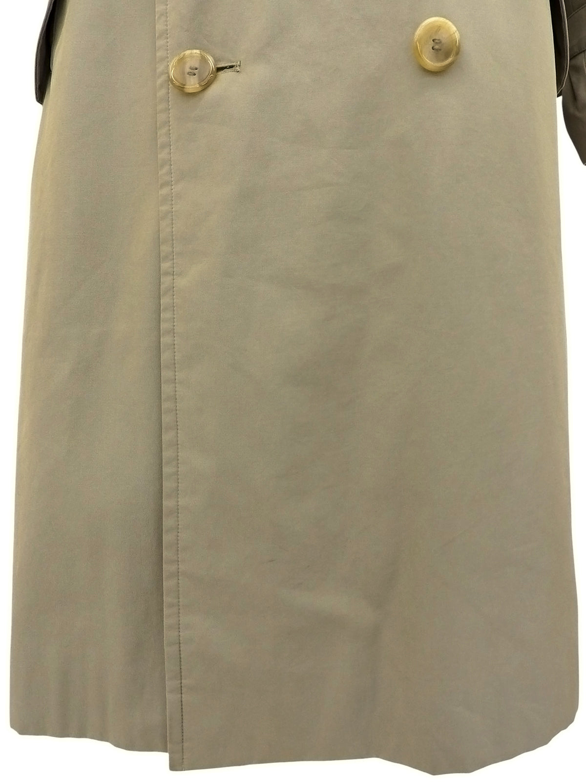 ノバチェックライニングトレンチコート カーキ