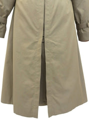 ノバチェックライニングトレンチコート カーキ