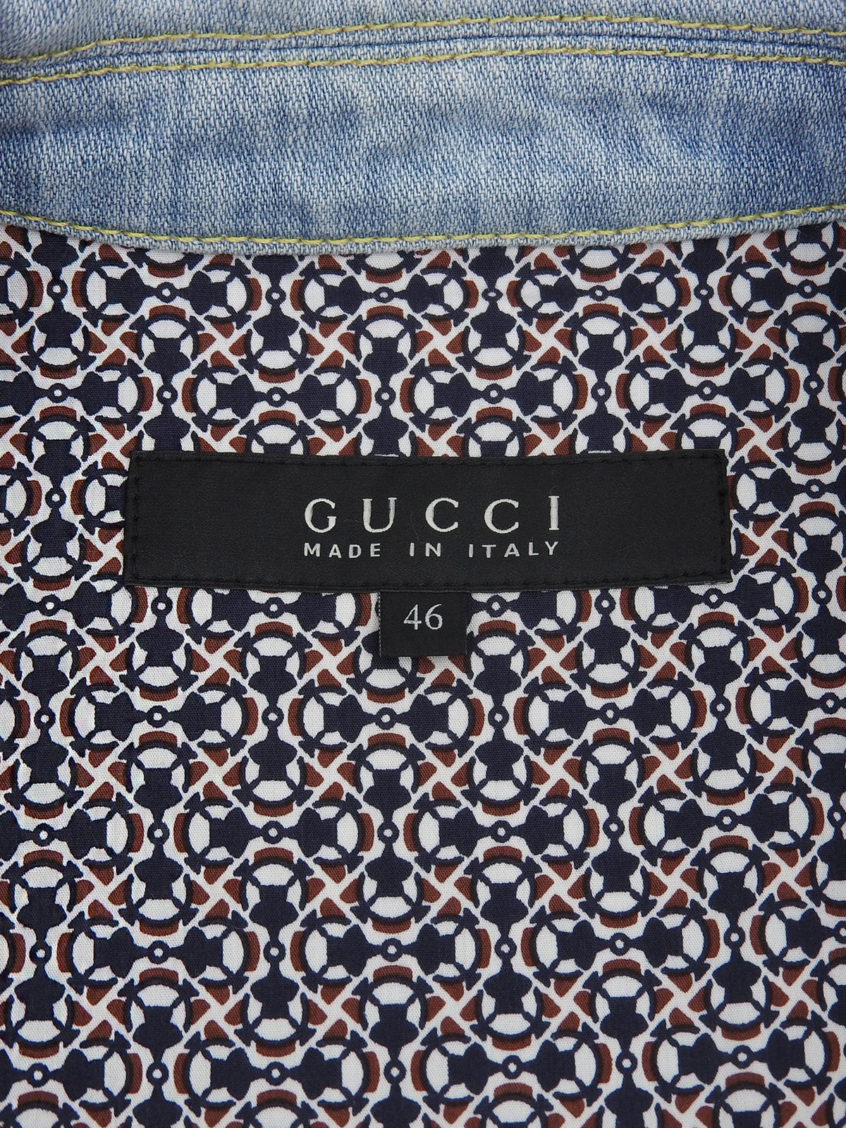 ロゴボタンデニムジャケット ライトブルー