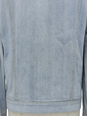ロゴボタンデニムジャケット ライトブルー