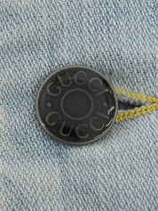 ロゴボタンデニムジャケット ライトブルー