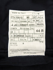 コーデュロイロゴボタンジャケット ブラック