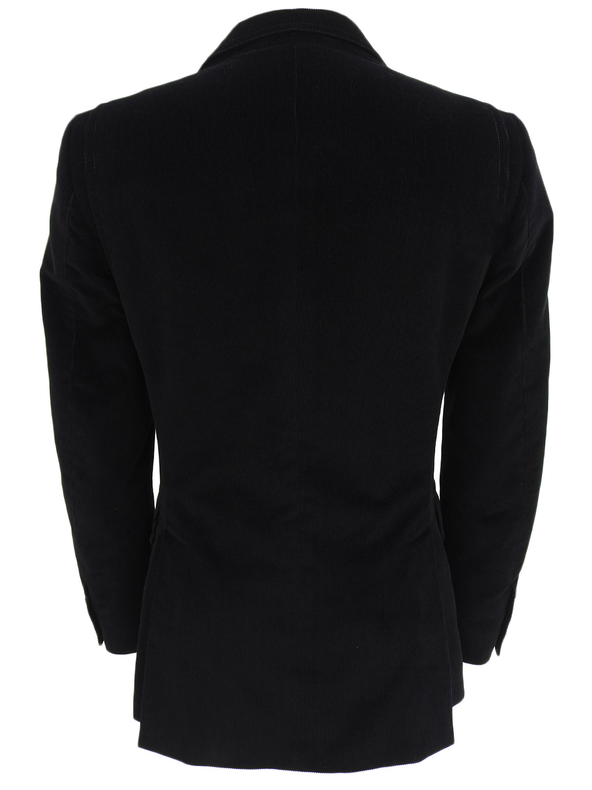 Corduroy Logo Button Jacket in Black