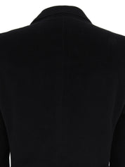 Corduroy Logo Button Jacket in Black