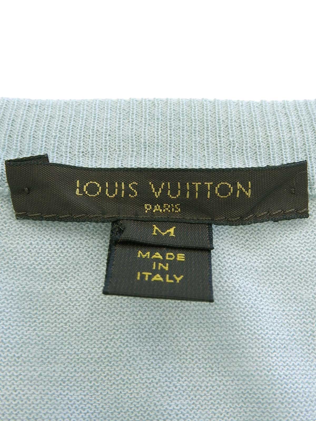 Mint Green Cashmere Monogram Button Cardigan