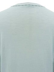 カシミアモノグラムボタンカーディガン ミントグリーン