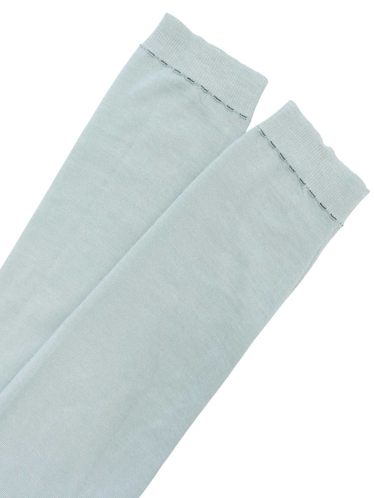 カシミアモノグラムボタンカーディガン ミントグリーン