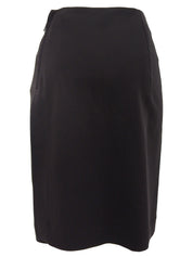 Wool Tight Skirt #34 Dark Brown