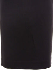 Wool tight skirt dark brown