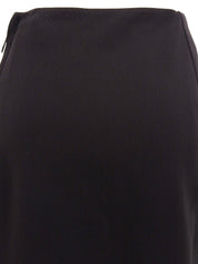 ウールタイトスカート　ダークブラウン