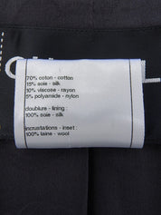 ツイードCCマークボタンジャケット　グレー/ブラック