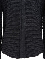 灰色/黑色斜纹布 CC 标志纽扣夹克