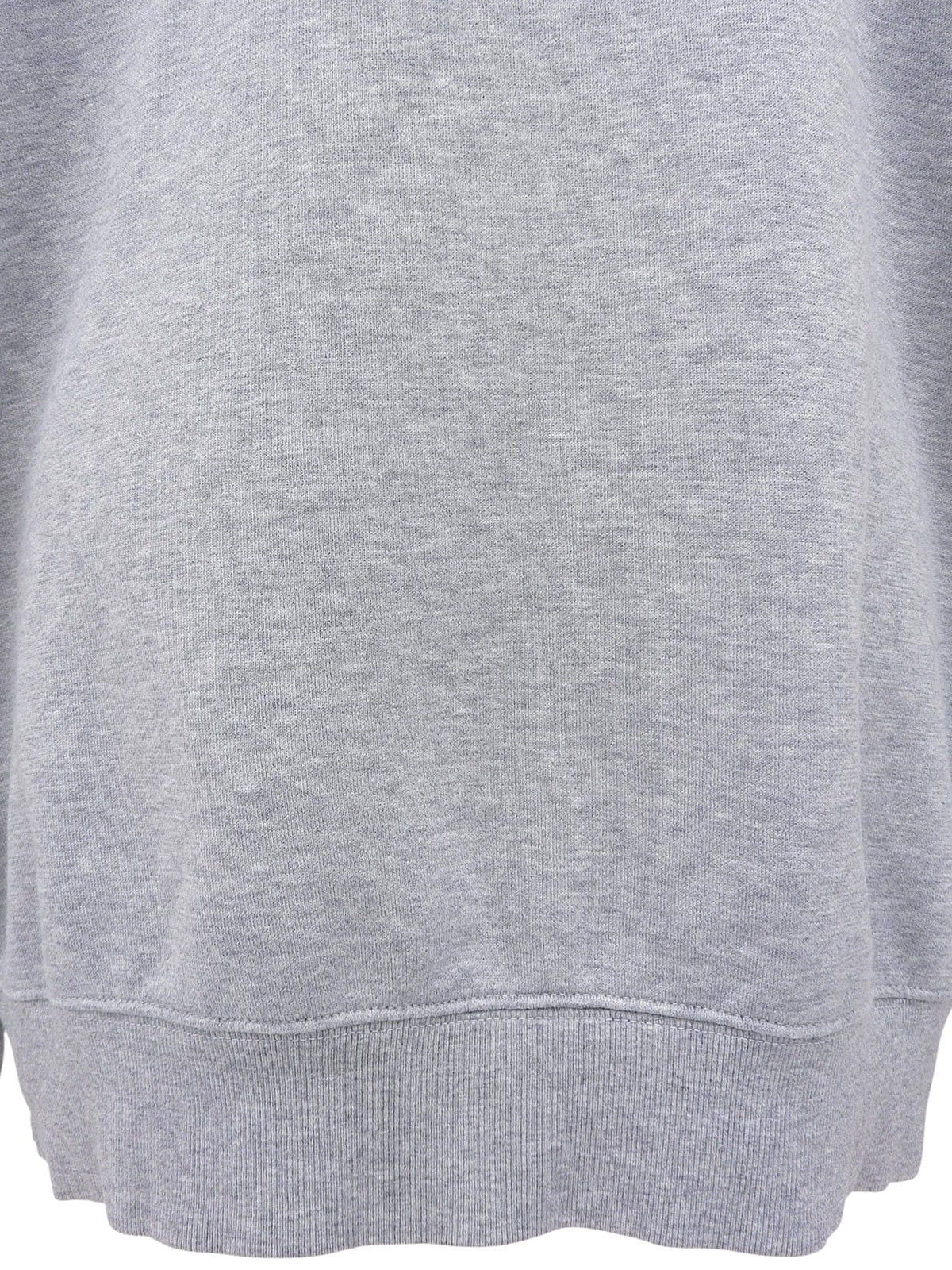 ショルダーデザインロゴエンボスジップアップパーカー　グレー