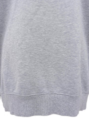 ショルダーデザインロゴエンボスジップアップパーカー　グレー