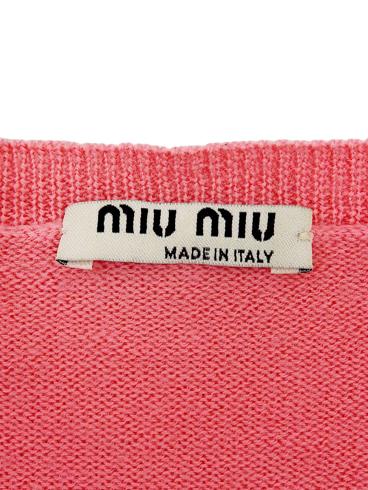 ウールビーズスターモチーフカーディガン ピンク/ブラック/レッド