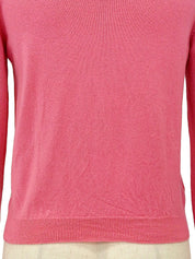 ウールビーズスターモチーフカーディガン ピンク/ブラック/レッド